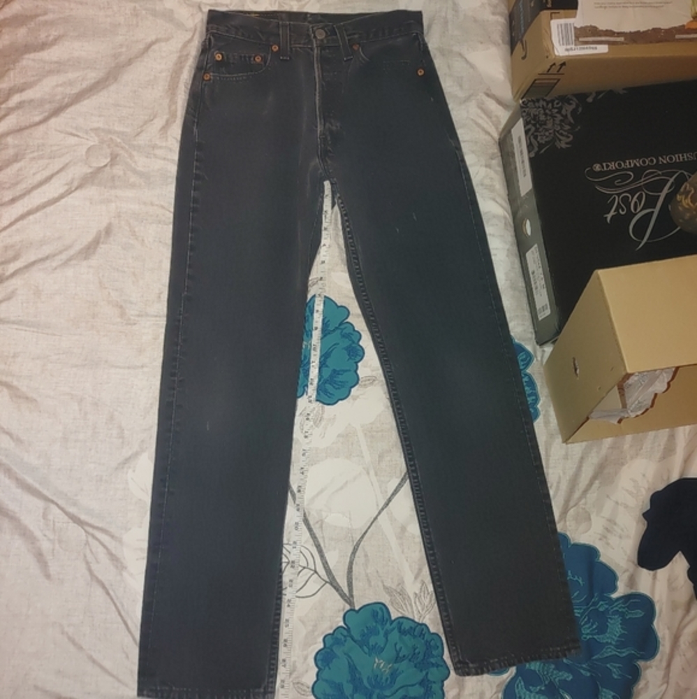 Vintage 90's Black Levis 501 jeans